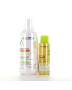 A-Derma Exomega Control Baume Émollient Anti-Grattage 400 ml + Huile Lavante 100ml offrete