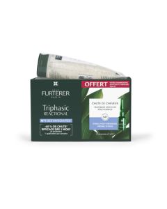 René Furterer Triphasic Reactional Coffret 12 ampoules + Shampoing Triphasic Stimulant 100 ml 