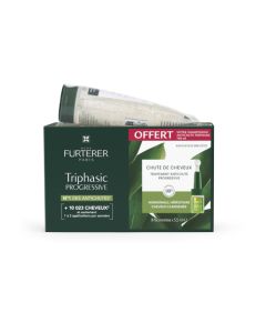 René Furterer Triphasic Progressive Coffret Triphasic 12 ampoules + Shampoing Triphasic Stimulant 100 ml