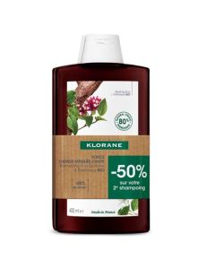 Klorane Quinine & Edelweiss Duo Shampooing Fortifiant 2x400ml