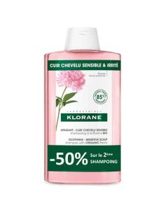 Klorane Pivoine Duo Shampooing Apaisant 2x400ml