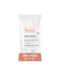 Avène Cold Cream Crème Mains Concentrée 2x50ml