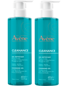 Avène Cleanance Gel Nettoyant 400ml x2