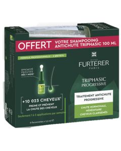 René Furterer Triphasic Progressiv Coffret Ampoules + Shampoing 100ml