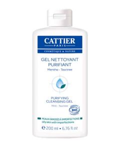 Cattier Gel Nettoyant Purifiant Peaux Imperfections 200ml
