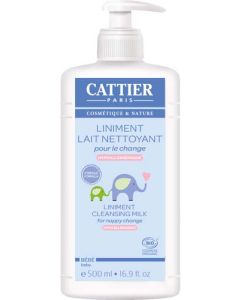 Cattier Bébé Liniment Lait Nettoyant pour le Change 500ml