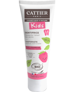 Cattier Dentifrice 2 à 6 ans Kids Goût Framboise 50ml