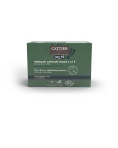 Cattier Nettoyant Exfoliant Visage 2 En 1 Solide Homme 85g