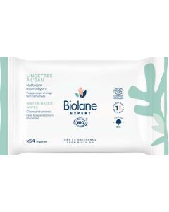 Biolane Lingettes à L'Eau Bio 54 Lingettes