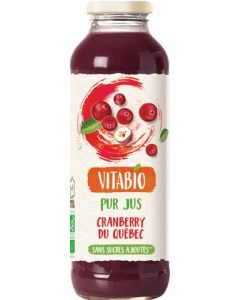Vitabio  100% Pur Jus - Cranberry du Québec 50cl