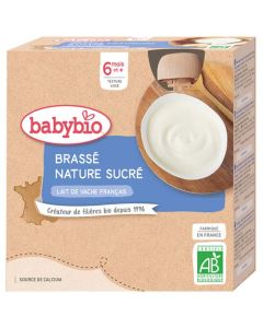 Babybio Brassés Natures Sucrés Dès 6 Mois 4x85g