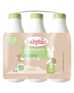 Babybio Lait de Croissance Liquide 6x1L