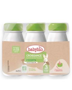 Babybio Lait de Croissance Liquide 6x25cl