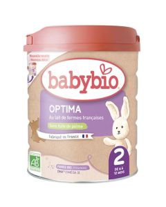 Babybio Optima 2 Fibres Lait Infantile 2ème Age 800g