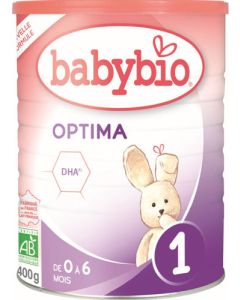 Babybio Optima 1 Formule 2020 Premium au Lait de Vache français 400g