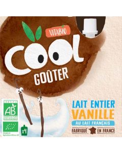 Vitabio  Cool Goûter - au Lait de Vache français - Chocolat (nouvelle recette) 4x85g