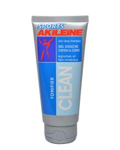 Akileine Sports Clean Gel Douche Cheveux et Corps tube 100 ml
