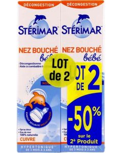 Stérimar Bébé Enfant Nez Bouché Hypertonique 2 X 100ml