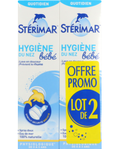 Stérimar Bebe Hygiène Nez Sol Nasale 100ml X2