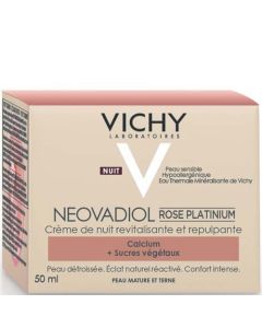 Vichy Neovadiol Rose Platinium Nuit Soin Anti Âge Rosé Pour Peaux Matures 50 ml