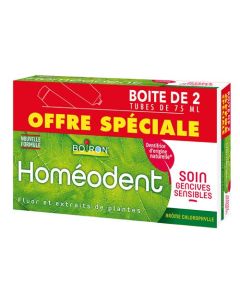 Boiron Homéodent Soin Gencives Sensibles Chlorophylle 2x75ml