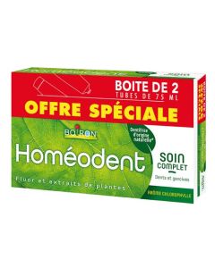  Boiron Homéodent Soin Complet Dents et Gencives Chlorophylle 2x75ml