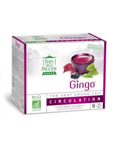 Thés de la Pagode Thé Gingo Bio 18 sachets