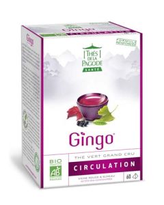 Thés de la Pagode Thé Gingo Bio 60 sachets