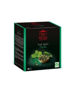 Thés de la Pagode Thé Vert Menthe Bio 20 sachets