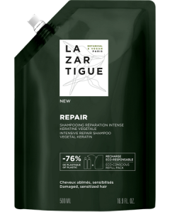 Lazartigue Repair Shampooing Réparation Intense Eco Recharge 500ml