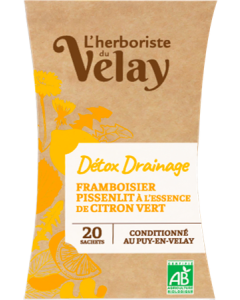 Pages L'Herboriste du Velay Infusion Bio Détox Drainage Infusettes x20
