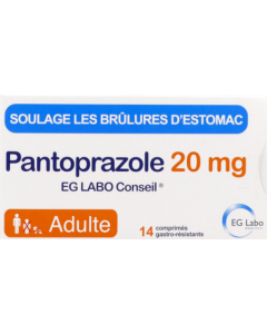 Eg Labo Pantoprazole 20mg Comprime 14
