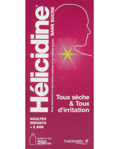 Helicidine 10% Sans Sucre Sirop 250ml