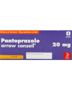 Pantoprazole Arrow Conseil 20mg Comprime Gastroresistant 7