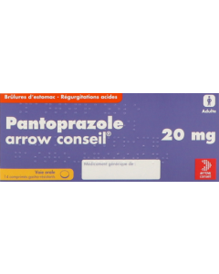 Pantoprazole Arrow Conseil 20mg 14 comprimés
