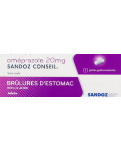 Sandoz Oméprazole 20mg Gélule 7