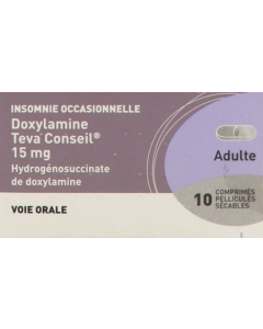 Teva Doxylamine 15mg Comprime 10