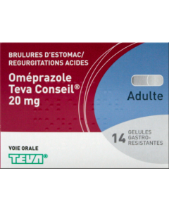 Omeprazole Teva Conseil 20mg Gelule Gastroresistante 14