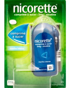 Nicorette Comprimés à Sucer 2md Nicotine Menthe Intense 20 comprimés