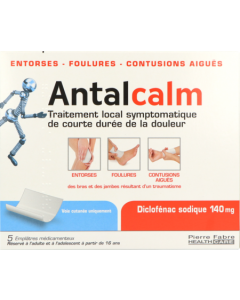 Antalcalm 140mg Emplatre Medicamenteux x5