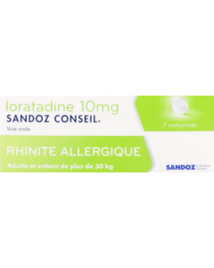 Sandoz Conseil Loratadine 10mg Comprime 7