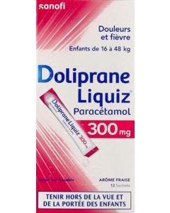 Doliprane Liquiz 300mg 12 Sachets