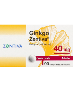 Zentiva Ginkgo 40mg Comprime 90