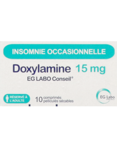 Doxylamine Eg Conseil 15mg Comprime Secable 10