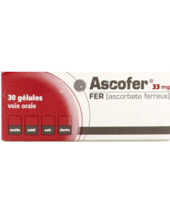 Ascofer 33mg Gélules x30