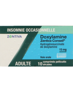 Zentiva Conseil Doxylamine 15mg Comprime 10