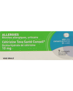 Teva Sante Cetirizine 10mg Comprime 7