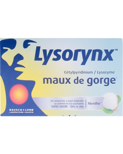 Lysorynx 1mg5/20mg Comprime A Sucer 36