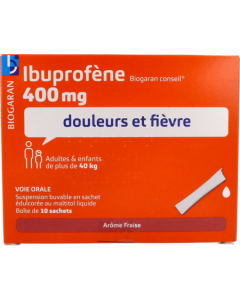 Biogaran Conseil Ibuprofene 400mg Suspension Buvable 10ml x10