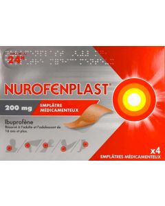 Nurofenplast 200mg Emplâtre Médicamenteux Sachets x4